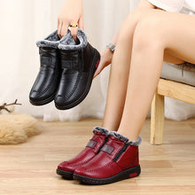 Load image into Gallery viewer, Women's Waterproof Warm Non-slip Cotton Soft Leather Boots ( HOT SALE !!!-60% OFF For a Limited Time )