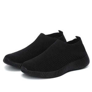 Women's Crystal Breathable Orthopedic Slip On Walking Shoes