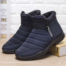 Load image into Gallery viewer, Men&#39;s Waterproof Warm Cotton Zipper Snow Ankle Boots ( HOT SALE !!!-60% OFF For a Limited Time )
