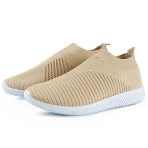 Women's Crystal Breathable Orthopedic Slip On Walking Shoes