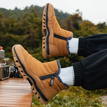 Load image into Gallery viewer, Men&#39;s Waterproof Warm Cotton Zipper Ankle Boots ( HOT SALE !!!-60% OFF For a Limited Time )
