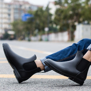 Men's Waterproof Non-Slip Low Heel Boots