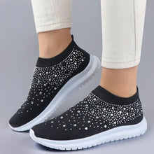 Load image into Gallery viewer, Women&#39;s Crystal Breathable Orthopedic Slip On Walking Shoes
