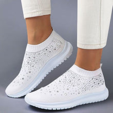 Load image into Gallery viewer, Women&#39;s Crystal Breathable Orthopedic Slip On Walking Shoes
