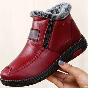 Women's Waterproof Warm Non-slip Cotton Soft Leather Boots ( HOT SALE !!!-60% OFF For a Limited Time )