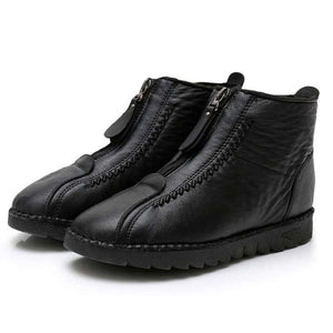 Women's Waterproof Warm Non-slip Cotton Soft Leather Boots ( HOT SALE !!!-60% OFF For a Limited Time )