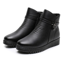 Load image into Gallery viewer, Women&#39;s Waterproof Warm Leather Boots
