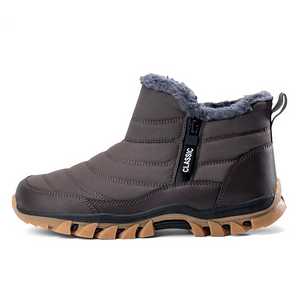 Men's Waterproof Warm Cotton Zipper Ankle Boots ( HOT SALE !!!-60% OFF For a Limited Time )