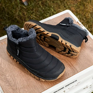 Men's Waterproof Warm Cotton Zipper Ankle Boots ( HOT SALE !!!-60% OFF For a Limited Time )